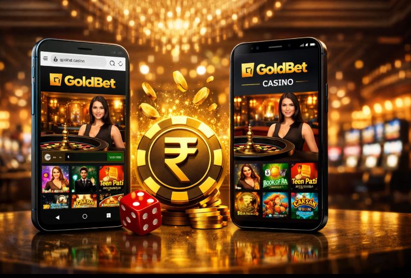 Goldbet mobile site vs app illustration